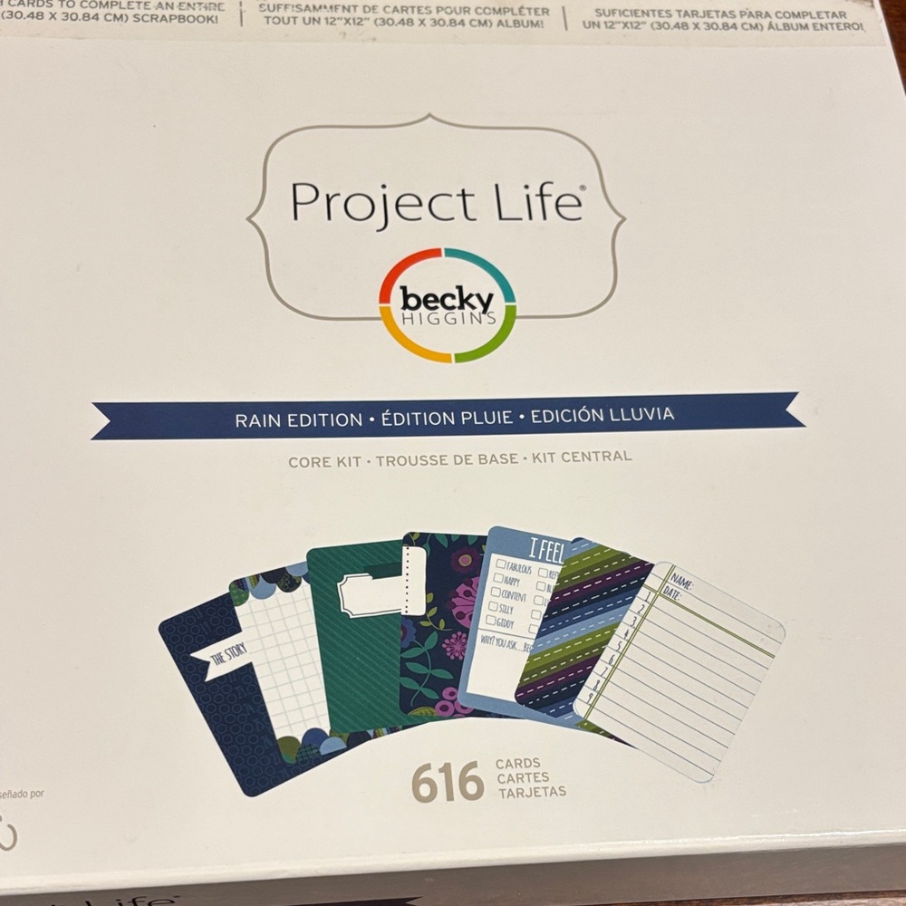 Project Life Rain Edition Core Kit NIP Becky Higgins Scrapbooking